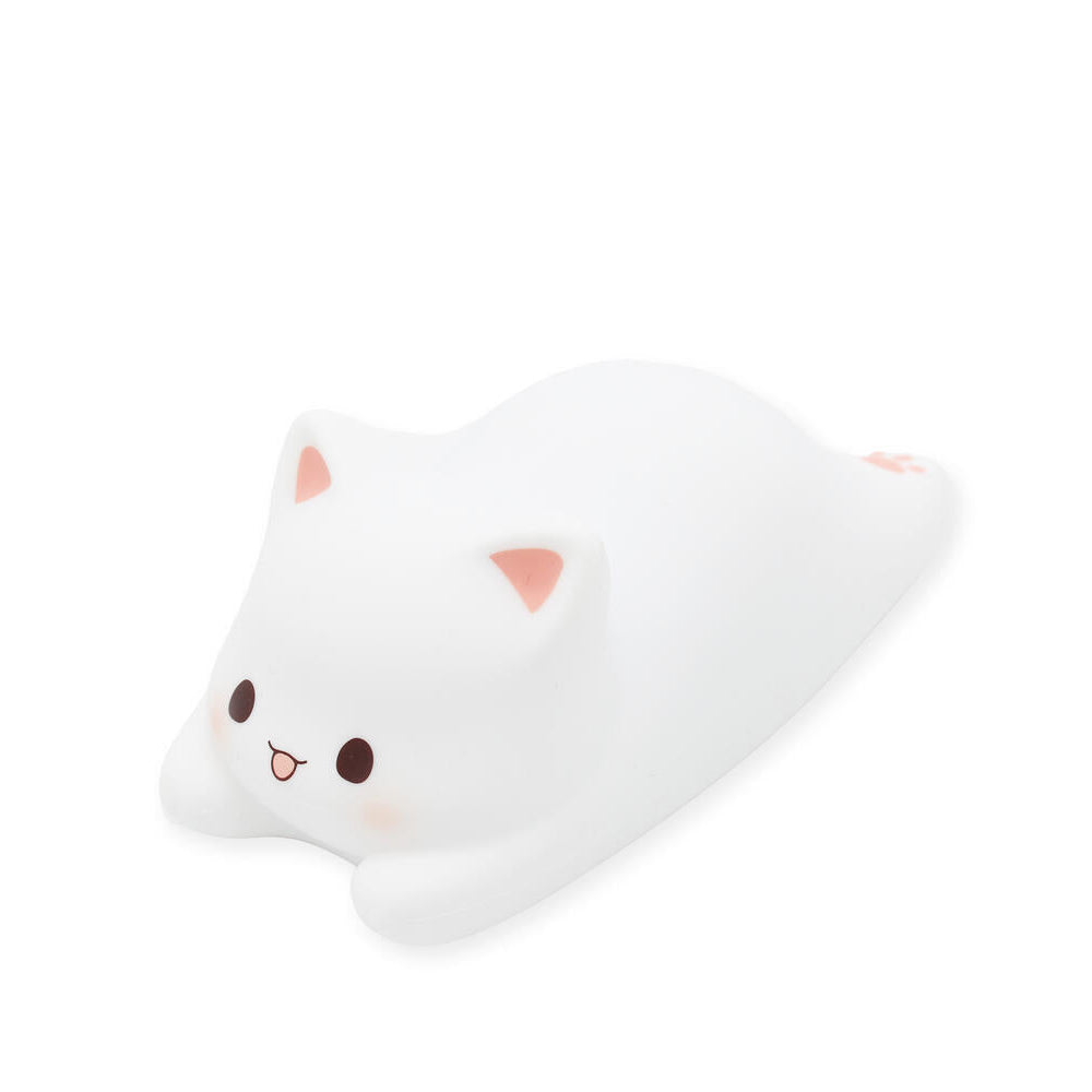 Nightlight Sleepy cat bordlampe - hvid